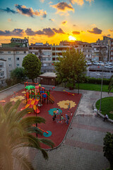 Paisaje urbano típico con antiguas mezquitas en la ciudad árabe Arquitectura islámica en la...