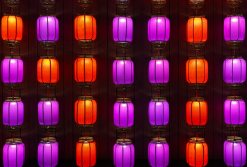 Colorful Chinese lantern decoration for celebration