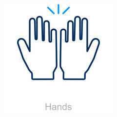 Obraz premium Hands and fingers icon concept