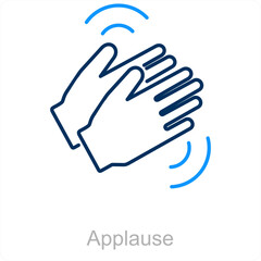 Applause and clap icon concept
