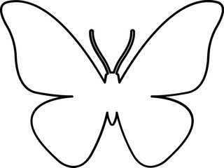 Butterfly line icon