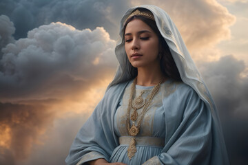 Mother Mary is the major figure in Christianity as the mother of God