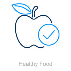 Healthy Food and healthy icon concept