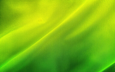 green silk satin background, abstract Yellow lime green wave background, lime green  wavy abstract background. Rough grain grainy noise. a green  textured surface up close,