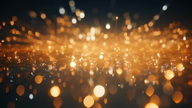 Closeup of tiny flashes of light, representing the unpredictable presence of virtual particles in an otherwise empty vacuum.