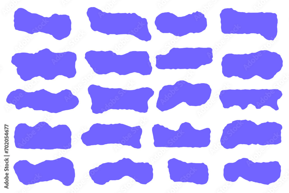 Poster abstract liquid shapes. organic flat blobs. irregular fluid bubbles. random wavy spots and curvy ele
