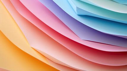 macro image of colorful sheets of paper