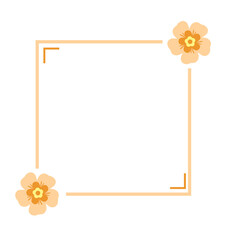 Beautiful Flower Border Frame Decoration