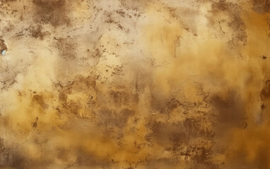 golden messy wall stucco texture. Retro golden shiny wall surface., Yellow gold grunge texture wall background 