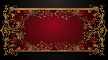 vintage luxury frame in oriental style element for the design of cards invitations flyers