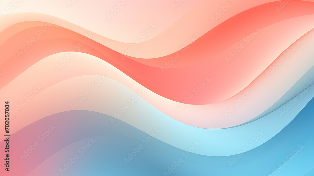 Poster modern waves background illustration, subtle abstract background with soft pastel waves. gradient co