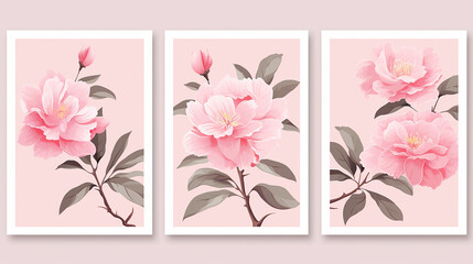 home decor of the walls. beautiful floral background with flower