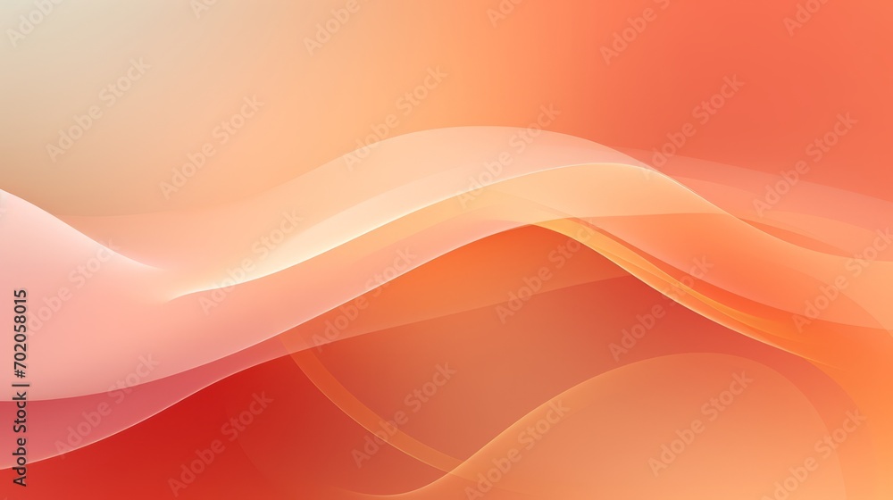 Poster abstract modern orange gradient waves overlay background with copy space for text