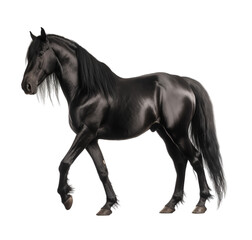 Obraz na płótnie Canvas Transparent PNG - A Noble Black Horse