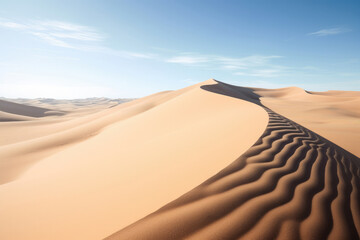 Fototapeta na wymiar Travel dune dry blue landscape sky nature africa sand desert