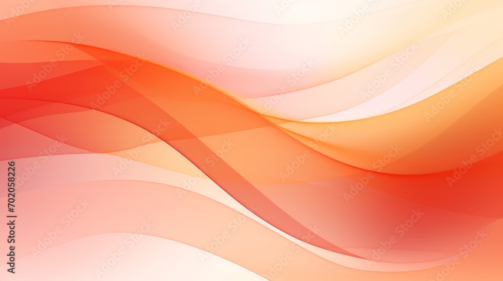 Poster abstract modern orange gradient waves overlay background with copy space for text