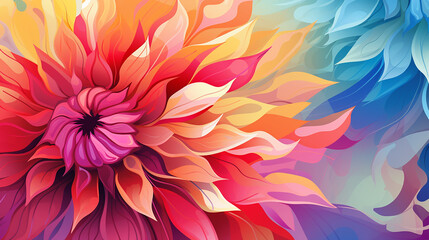 Obraz premium abstract floral background colorful flower dahlia