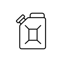 Jerry can outline icons, minimalist vector illustration ,simple transparent graphic element .Isolated on white background