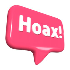 Hoax 3D Illustration Icon