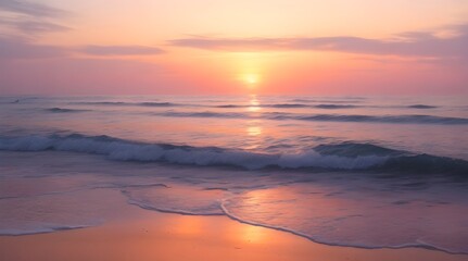 Obraz premium sunrise over the sea background wallpaper