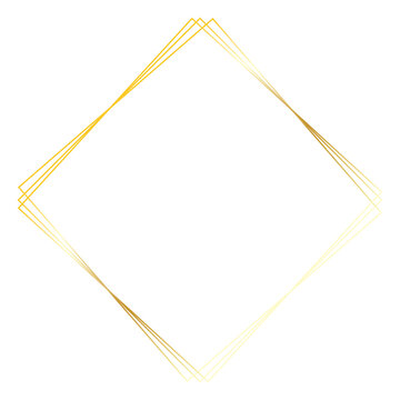 gold square transparent background
