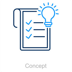 Concept and idea icon concept 