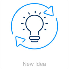 New Idea and idea icon concept 