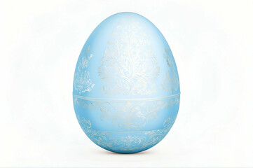 Elegant style decor pale blue pastel Easter egg