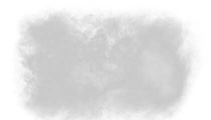 White fog or smoke on transparent background
