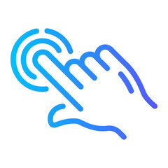 click Line Gradient Icon