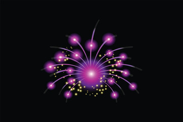 Firework Happy New Year Sticker