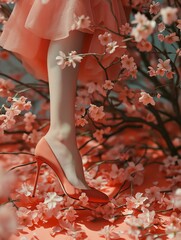 high-heeled_surrounded_by_blossom