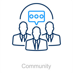 Community and team icon concept 