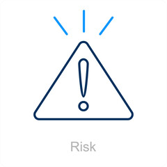 Risk and alert icon concept 