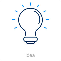 Idea and creative icon concept 
