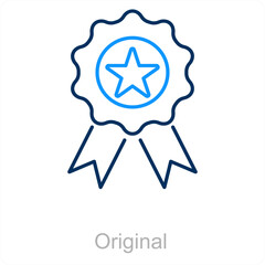 Original and badge icon concept 