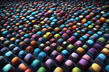 Obraz premium abstract background with cubes
