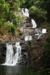 Beautiful Lampi Waterfall in Rainforest of Thailand