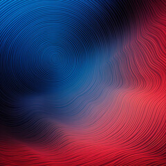 Concentric Circles with a Red and Blue Gradient, Abstract