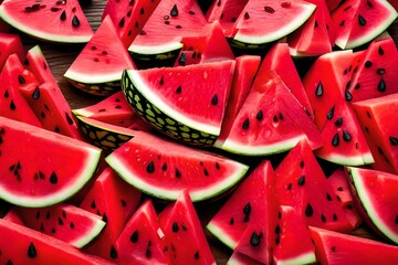 slices of watermelon on a plate