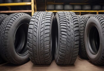 Tires. Old wheels. Tires in a landfill. Rubber Wheels.