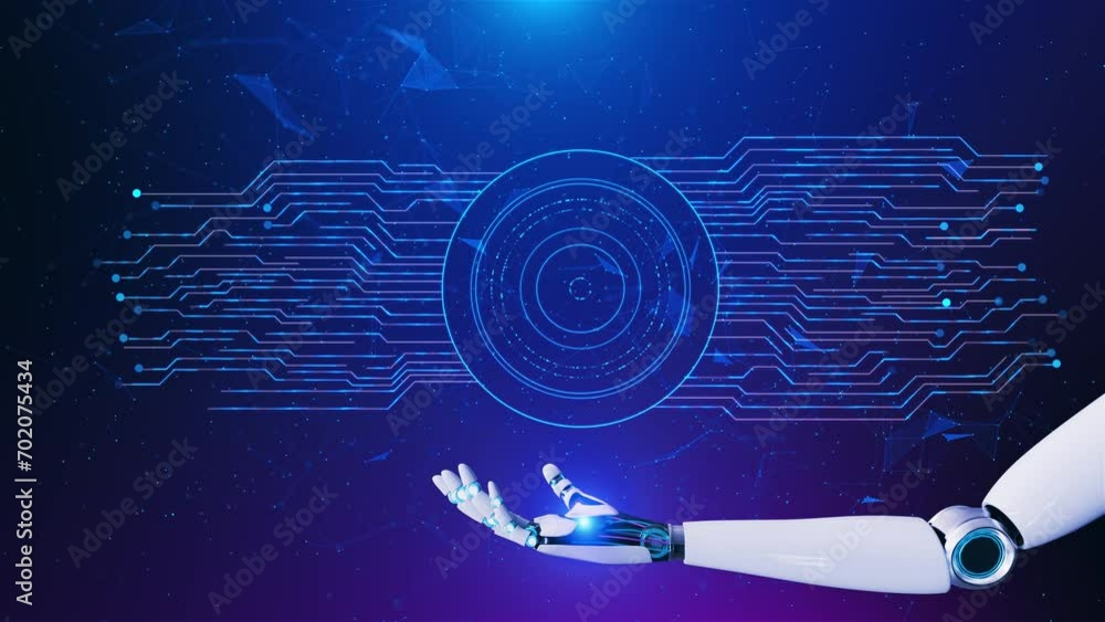 Poster abstract digital planet earth hud hologram data technology brain tech hud innovation copy space. art