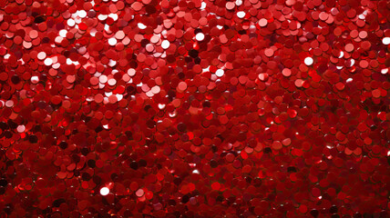 red sequins textile background - obrazy, fototapety, plakaty