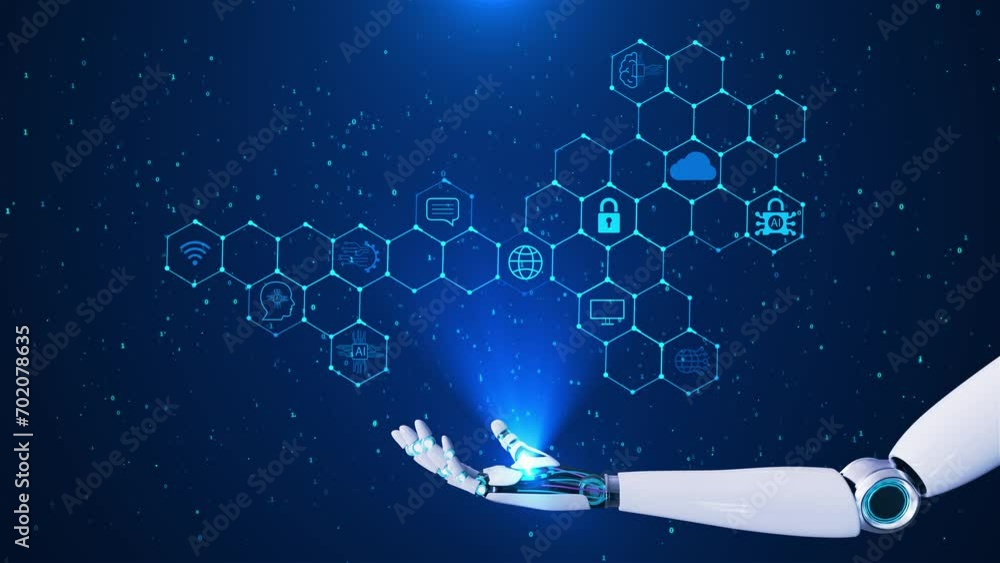 Poster abstract digital planet earth hud hologram data technology brain tech hud innovation copy space. art