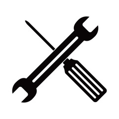 repair icon design. mechanical system setting sign and symbol.