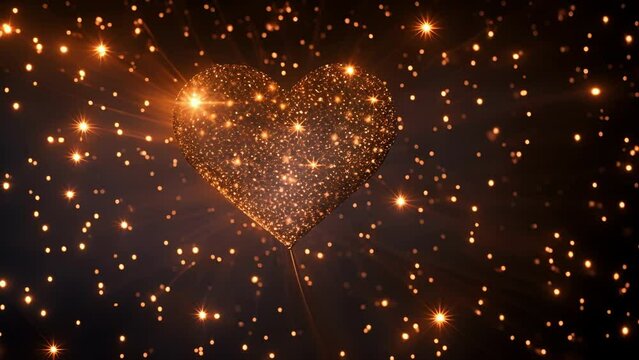 A celestial display of stars that form the shape of a heart pierced by an arrow, a representation of the trials and tribulations of love.