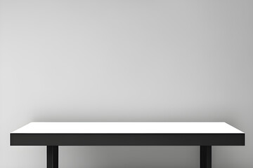 Empty Interior Room with Wooden Furniture and Chair at Table