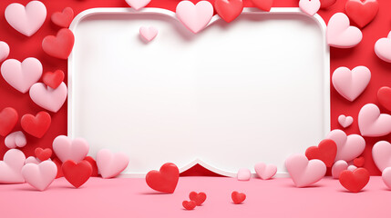 Valentine Wallpaper with space for copy, for newsletter or ecard
