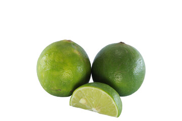 key lime in transparent background