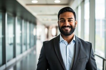 Fototapeta premium a man in a suit smiling